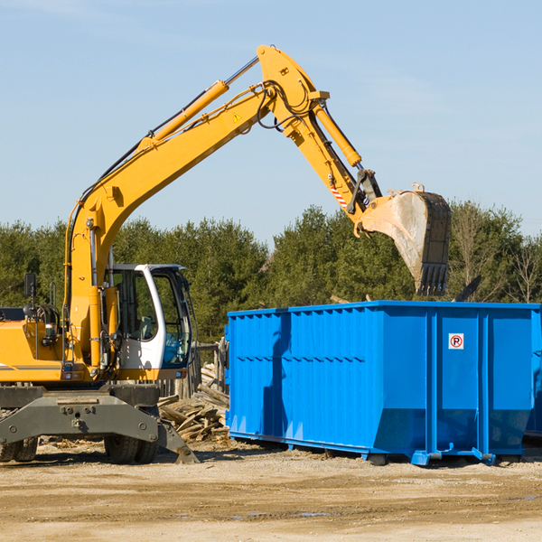 can i choose the location where the residential dumpster will be placed in Frewsburg New York